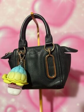 See By Chloé Black Leather Satchel with Gold Hardware